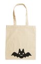 Flying Bat Halloween Cotton Shopper/Tote Shoulder Bag