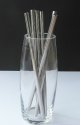 4 Straight Metal Drinking Straw Stainless Steel Reusable Straws Stylish ref.112.z90/4