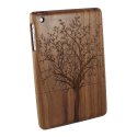 Lerway 100% Natural Black Walnut Wood Wooden Hard Case Cover with Unique Fruiter Pattern Design for iPad mini
