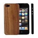 Lerway® High Quality Black PC& Black Walnut Natural Wood Wooden Hard Shell Cover Case for iPhone5 5G