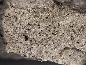 Pumice is a textural term for a volcanic rock ...